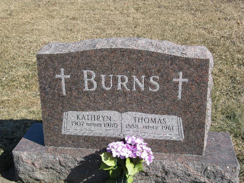 Burns Companion Monument  C-13-1,2, Thomas & Kathryn Burns
