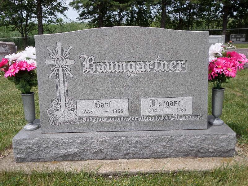 Baumgartner, Bart & Margaret - Monument, KW:24&25