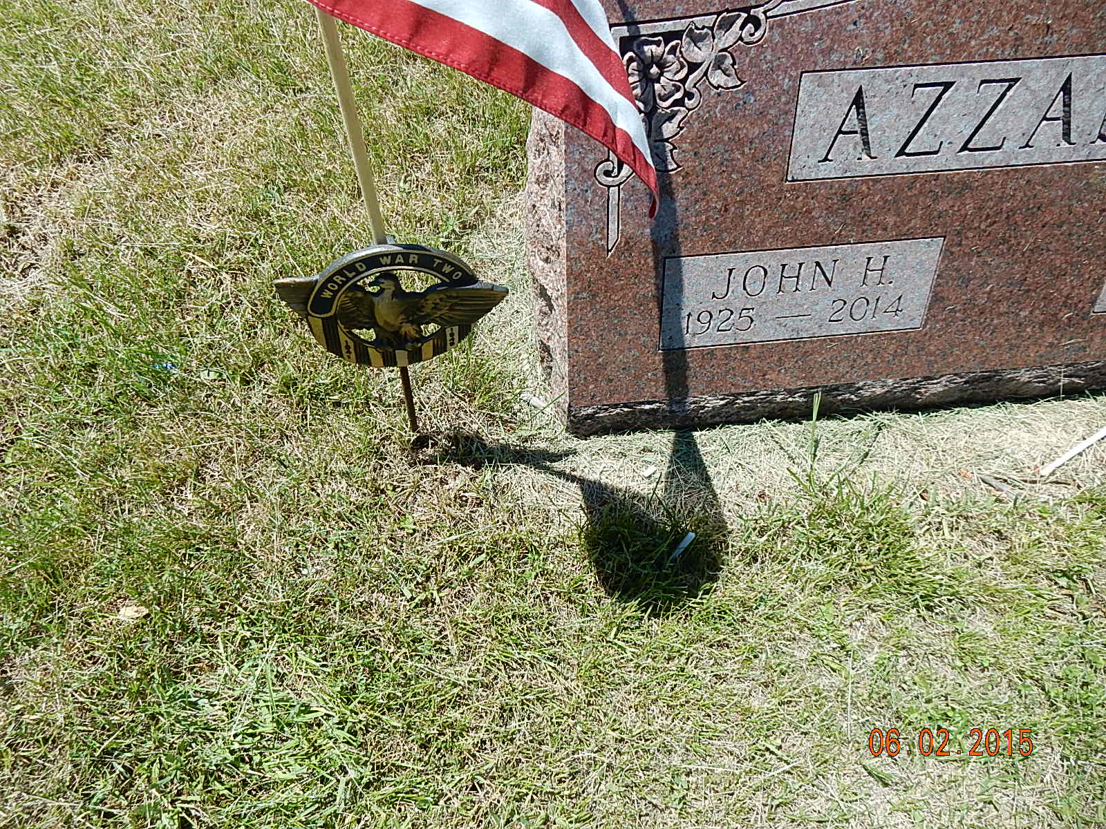 Azzalino, John H., WWII Flag Staff (2015)